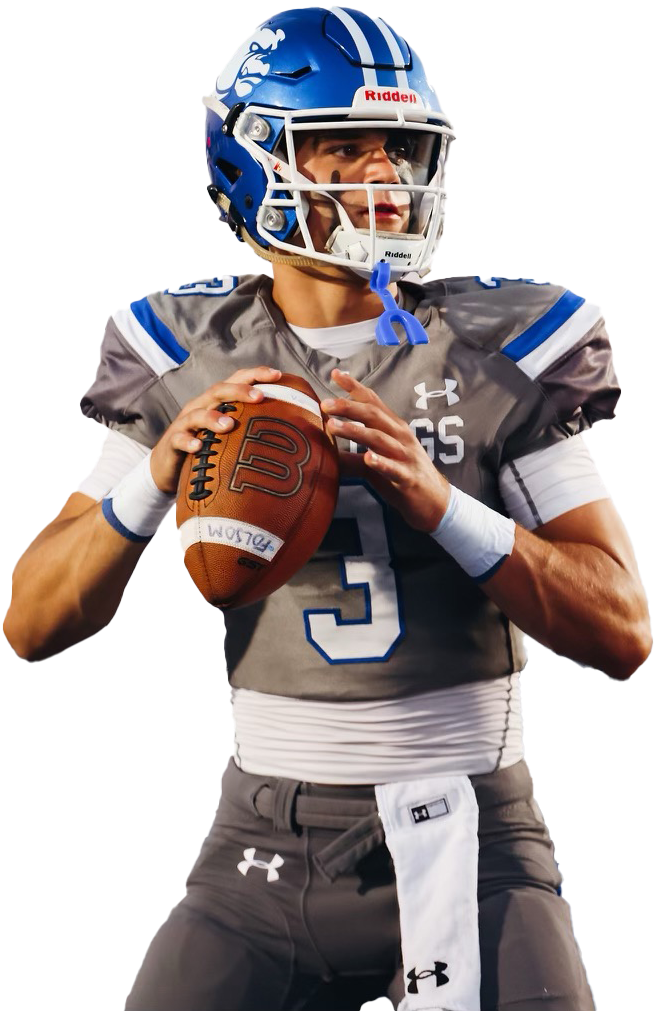 Ryder Lyons, quarterback for the Folsom Bulldogs